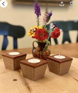 Bougeoirs en bois - Product Image 6