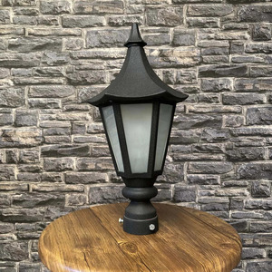 Pillar Lights Outdoor Waterproof Column Lights Aluminum Exterior Gate Pillar Lamp <b>Post</b> Lantern Outside Pier Mounted - Product Image 2