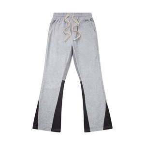 Pantalons pour hommes lavés en gros pantalons de survêtement larges pantalons Hip Hop pantalons de survêtement évasés hommes coton éponge français droit 2025 - Product Image 3