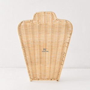 Soporte de ratán para exhibición de joyas, modelo de cuello, accesorios de exhibición, adorno de exhibición de joyería, colgante, collar, modelo, estante para el cuello, venta al por mayor - Product Image 2