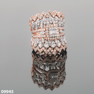 Anillo de Bodas de diseño en espiral de oro blanco sólido de 14K con diamante cultivado en laboratorio para regalo de San Valentín de moda certificado - Product Image 4