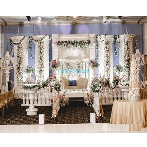Conte de fées décor de mariage scène en Fiber blanche Grand mariage indien scène en Fiber victorienne Style victorien thème romain scène de mariage - Product Image 1