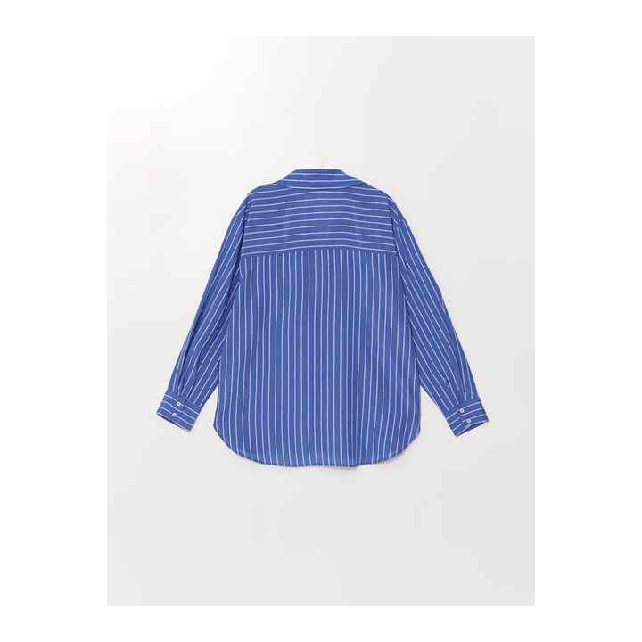 Striped Long Sleeve Oversize Women's Shirt