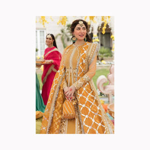 Nuevo diseñador de Bollywood Heavy Work Silk Lehenga Choli elegante largo estilo pakistaní Ropa Étnica para bodas y compromisos - Product Image 5