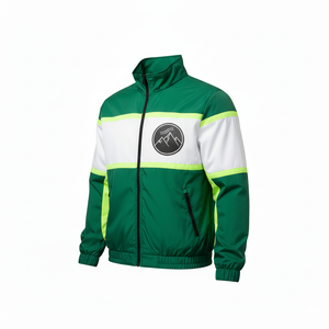 Chaqueta Bomber Larga Personalizada, Gruesa, Impermeable, Ecológica, con Cuello Alto, Capucha, Mangas Murciélago y Decoraciones Aplicadas - Product Image 3