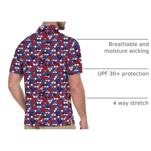 Camiseta de Golf para Hombre, Diseño Nuevo, Absorbe la Humedad, Secado Rápido, Manga Corta, Informal, Polo Personalizado con Estampado para Hombre, Venta al Por Mayor - Product Image 5