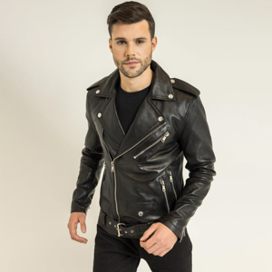 Veste en cuir de vachette authentique personnalisée pour hommes Veste en cuir souple confortable avec design personnalisé et broderie pour hommes - Product Image 6