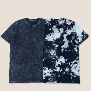 Luxe hommes 100% coton T-shirt de haute qualité blanc Vintage Logo personnalisé délavé surdimensionné pierre lavé à l'acide T-shirt T-shirt pour hommes - Product Image 6