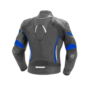 Men's CE Approved Cowhide Leather Motorbike Suit Winter Waterproof Breathable and Windproof with Custom <b>Protectors</b> for Adults - Product Image 5
