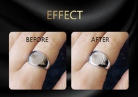Le kit de nettoyage de bijoux anti-ternissement en argent et or personnalisable en usine comprend un liquide propre et un chiffon de polissage pour bijoux