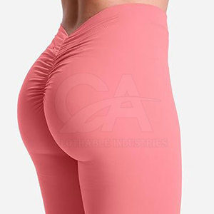 Leggings de Yoga Largos con Logotipo Personalizado 2026, Leggings de Gimnasio con Espalda Fruncida para Mujer, Nuevo Estilo de Leggings de Yoga para Venta en Línea - Product Image 3