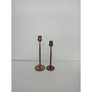 Candelabro Cónico de Cobre Antiguo Martillado a Mano, Candelabro Delgado de Metal para Centros de Mesa de Boda, Decoración de Hogar de Lujo - Product Image 6