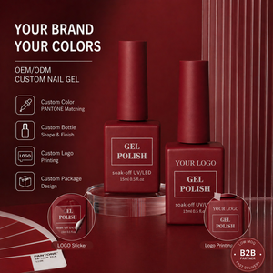 Esmalte <span class=keywords><strong>de</strong></span> <span class=keywords><strong>Uñas</strong></span> en <span class=keywords><strong>Gel</strong></span> UV OEM ODM <span class=keywords><strong>de</strong></span> 15 ml, No Tóxico, Ecológico, en Botellas <span class=keywords><strong>de</strong></span> Colores, <span class=keywords><strong>Gel</strong></span> Funcional, Set Profesional para Arte <span class=keywords><strong>de</strong></span> <span class=keywords><strong>Uñas</strong></span> - Product Image 5