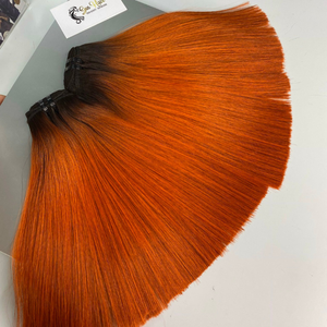 Extensiones de cabello Remy vietnamita al por mayor, 100%, alineada cutícula, hueso sin procesar, Sol recto para ondas 1B, profundo y suelto - Product Image 1