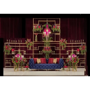 Soportes de pared de velas para eventos de boda de ensueño, último diseño, paneles de pared de velas para escenario de boda, pared de velas de recepción de boda asiática - Product Image 1