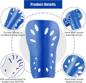 แผ่นรองหน้าแข้ง EVA ระบายอากาศได้ดีแผ่นป้องกันหน้าแข้งน้ำหนักเบาไม่มีลายปกป้องสุขภาพ - Product Image 3