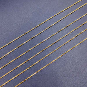 Cadena de Eslabones Ovalados Planos de 1.25 mm, Chapada en Oro, Plata y Oro Rosa, Cadena de Cobre para Joyería, Suministros para la Fabricación de Joyas, Tamaño 8 mm - Product Image 4