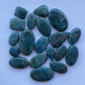 10mm 20mm 30mm Natural neón azul apatita suave tamaño libre calibrado cabujones sueltos fabricación de joyas collar colgantes al por mayor - Product Image 2