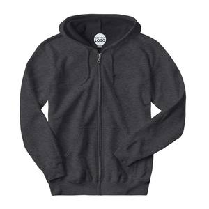 Sudadera Ligera con Cremallera Completa de Felpa Francesa, Ajuste Cómodo, Sudadera de Mezcla Triple - Product Image 5