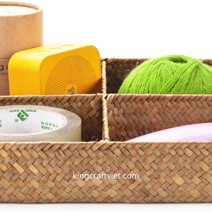 Cesta de utensilios de algas marinas Vintage más vendida, cesta hecha a mano para almacenamiento y decoración del hogar, directamente desde Vietnam - Product Image 4