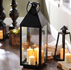 Linterna de Metal de Color negro de alta calidad hecha a mano y tarro de vela único para decoración del hogar decoración de boda linterna colgante - Product Image 1