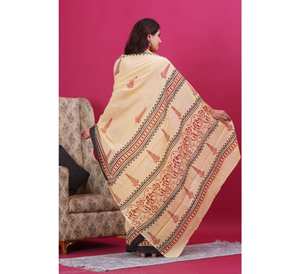 2025 nouveauté haute qualité coton Mulmul Saree élégant imprimé à la main conception pour la fête d'été porter des femmes indien pakistanais - Product Image 5