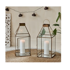 New Design 2024 Iron Moroccan Lantern with Antique Look and <b>Colour</b> Glass Metal Hanging Lanterns <b>Candle</b> Lantern <b>Candle</b> Holder - Product Image 4