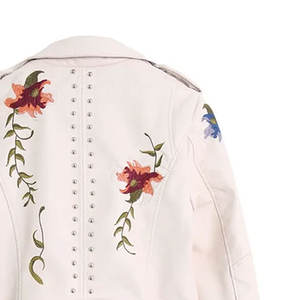 Chaqueta de cuero bordada más vendida de fabricación profesional, logotipo personalizado OEM, diseñe su propia chaqueta de cuero nueva - Product Image 6