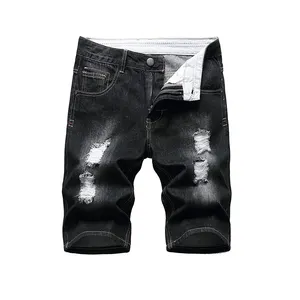 New Arrival Trend ing Herren Hochwertige Jeans shorts Größen Herren Elastische Taille Bermuda Denim Günstiger Preis Herren Denim Short