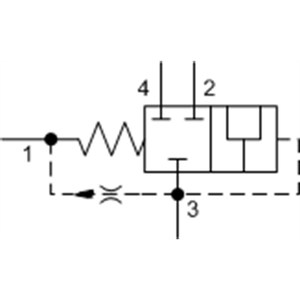 Válvula desviadora Sun Hydraulics de 3 vías y 2 posiciones, con ventilación a la posición, normalmente cerrada DSCXXEN - Product Image 1