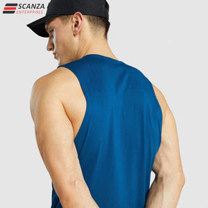 Wholesale Custom <b>Men's</b> Gym Active Wear High Quality Breathable Fitness Sports <b>Tank</b> <b>Top</b> with Quick Dry Zipper Pocket - Product Image 6