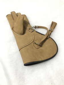 ถุงมือล่าสัตว์หนังนิ่มหนา2ชั้นมีซับในหนังลูกวัวและข้อมือสีตัดกัน - Product Image 6