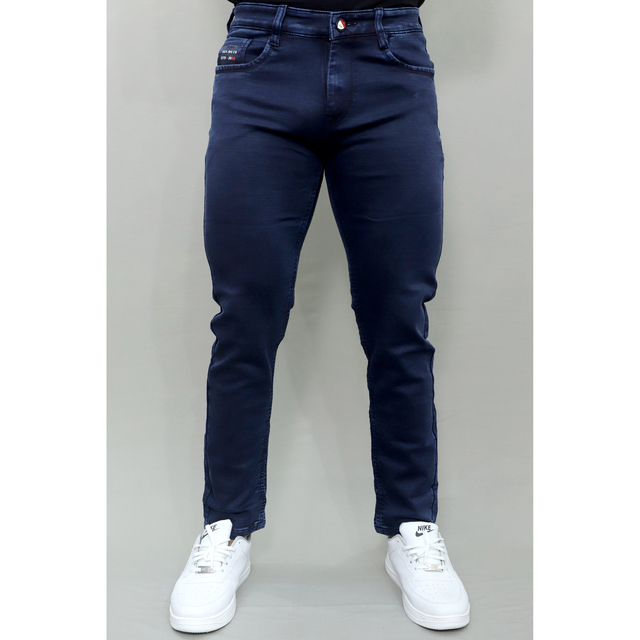 Premium Quality Gex Men Mid Rise Streachable Navy Blue Jeans
