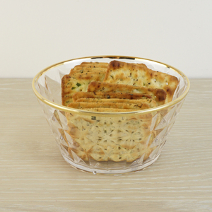 [Holar] Taiwan Made 14 cm en plastique incassable servant diamant or Rip petit bol à salade pour plats d'accompagnement frites - Product Image 5