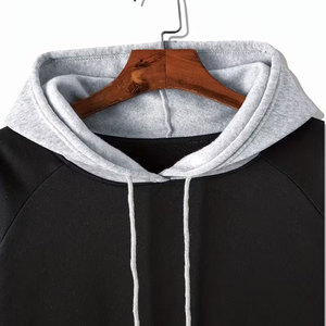Sweat-shirt à capuche pour homme en deux pièces, taille plus, couleur contrastée, tendance décontractée, pour le printemps, l'automne et l'hiver, vêtements pour homme - Product Image 3