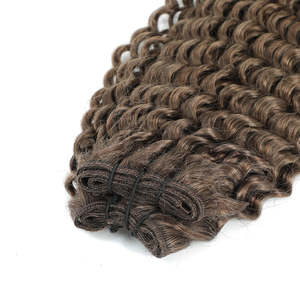 ผมต่อแบบเวฟ 3C # สีน้ำตาลเข้ม 8a ขนาด 8-28 นิ้ว ผมหยิกแบบเจอร์รี่  แบบยาคิตรง  แบบคิงกี้สเตรท  แบบลอนหลวม - Product Image 2