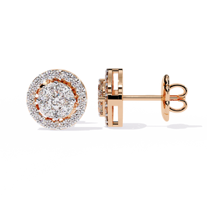 Pendientes Brillantes de Oro de 18K con Diamante Cultivado en Laboratorio, Pendientes de Diamantes Premium - Product Image 4