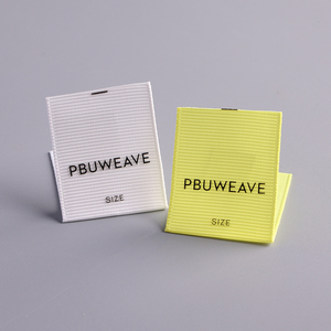 Biểu tượng tùy chỉnh cho quần áo Silicone tag 3D dập nổi Silicone cao su Logo quần áo cổ áo nhãn dệt vải vải cổ nhãn - Product Image 3