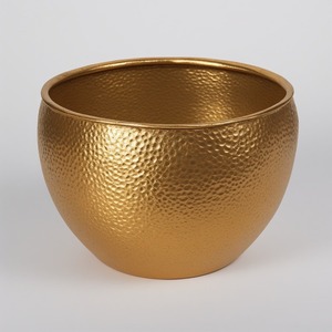 Hosepot décoratif en laiton or antique fait à la main parfaitement adapté à la décoration de jardin d'intérieur saisonnière élégante - Product Image 5