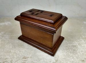 กล่องไม้สำหรับใส่เถ้ากระดูกของผู้ชายสำหรับผู้ใหญ่เพศชายหรือเพศหญิงโกศตกแต่งด้วยไม้สไตล์อเมริกัน - Product Image 4