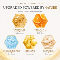Sérum à l'acide hyaluronique OEM 30 ml, anti-rides, éclaircissant, réparateur de barrière, sérum à la vitamine C, sérum or 24 carats, adapté aux peaux sensibles