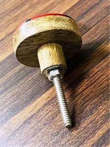 Poignée de porte de tiroir de meuble en bois et résine unique, couleur, forme et taille personnalisées, fabriqué en Inde - Product Image 2