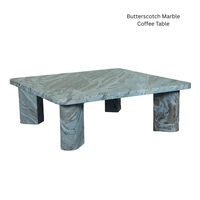 Table basse en marbre Crema Fantasy ORRIS LIVING, table centrale rectangulaire moderne faite à la main, couleur personnalisée, luxe pour salon