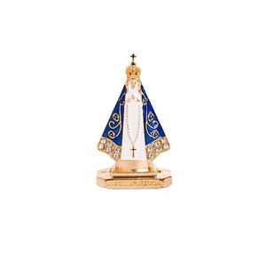 Ornamento Religioso Mecrt Decorazione da Scrivania Placcato Oro Nossa Senhora Aparecida Modello della Madonna Aparecida Prodotto Fuso a Mano - Product Image 4