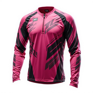 Maillots de motocross sur mesure % Polyester Tissu respirant unisexe Conçu pour les vêtements de course automobile de moto - Product Image 4