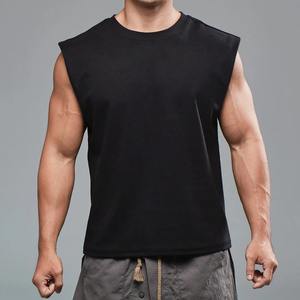 Personnalisé Hommes Sports Gym Plus La Taille Débardeur Gilet Séchage Rapide Slim Fit Doux Sportswear D'été Sans Manches Couper T-shirt - Product Image 5