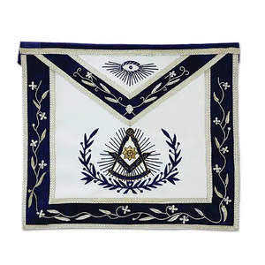 Personalizado Masonic Regalia Craft Master Masons MM Delantal Oficial Collar Turquoise Blue Ribbon Technics craft - Product Image 6