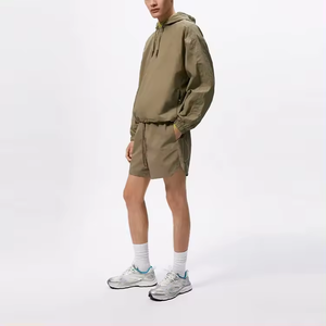 OEM Wholesale Sportswear <b>Men</b> Nylon <b>Hoodie</b> <b>and</b> <b>Shorts</b> <b>Set</b> Custom Logo Summer Windbreaker Streetwear Tracksuits 2 Piece <b>Set</b> - Product Image 3