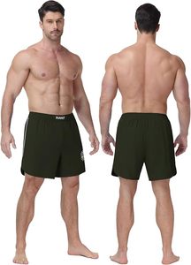 Pantalones Cortos de MMA para Hombre, Mezcla de Poliéster/Algodón, Cintura Elástica, Secado Rápido, Tejido de Punto, Largo hasta la Rodilla, Estampado Colorido, Logotipo Personalizado en la Parte Delantera, para Gimnasio - Product Image 2