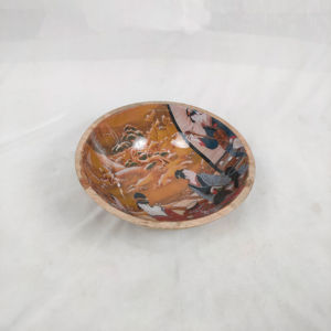 Bol à salade miniature en céramique vintage avec logos personnalisés japonais, vaisselle écologique, style européen, fête, maison, rustique - Product Image 1